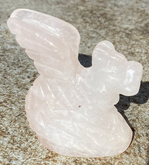 Rose Quartz Medieval Style DRAGON Totem - Love, Courage