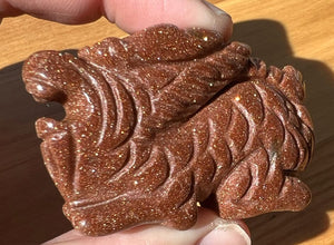 ~Sparkly~ Goldstone Chinese Style DRAGON Totem - Grounding, Stabilize Emotions