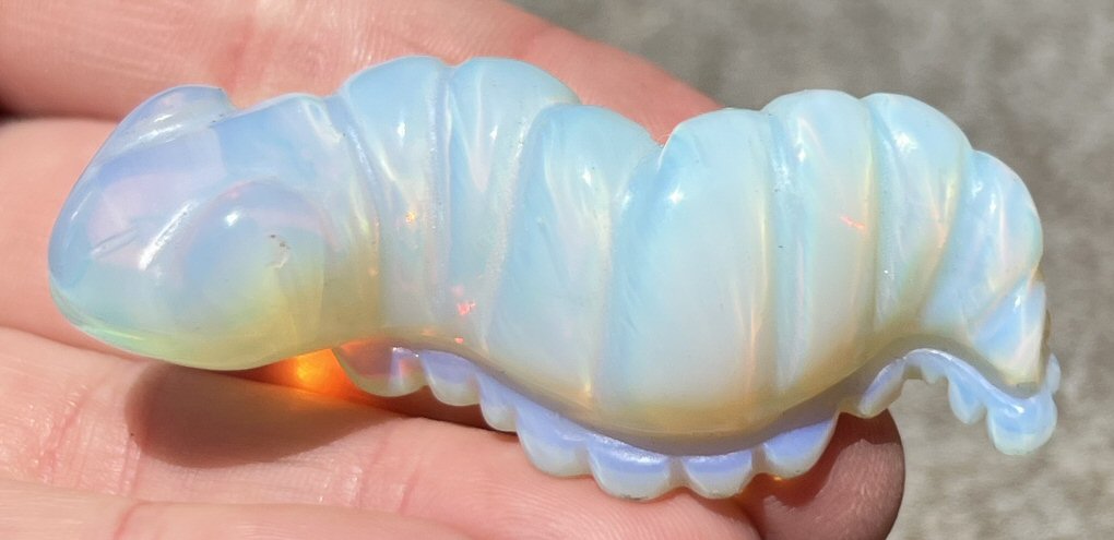 Opalite CATERPILLAR Totem - Metamorphosis, Divination