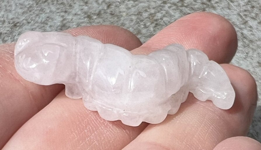 Rose Quartz CATERPILLAR Totem - Metamorphosis, Unconditional Love