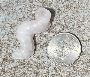 Rose Quartz CATERPILLAR Totem - Metamorphosis, Unconditional Love