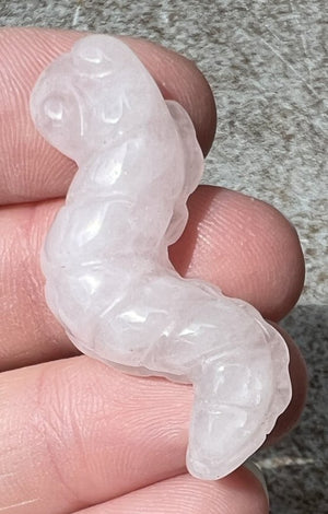 Rose Quartz CATERPILLAR Totem - Metamorphosis, Unconditional Love