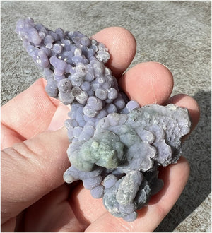Fabulous Grape Chalcedony Crystal Cluster - 3rd Eye Chakra, Intuition