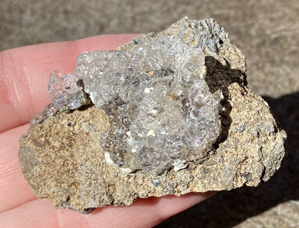 Fluorescent HYALITE OPAL Specimen from Czech Republic - AKA Water Opal