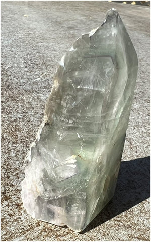 Mongolian FLUORITE Crystal Obelisk - Peace & Calm, Great for meditation!