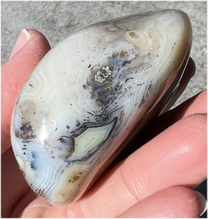 Stunning Madagascar Dendritic Agate Palm Stone - A gardener's stone!