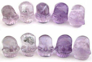 ~Retired~ AMETHYST Mayan Shaman Style Pocket Sized Crystal Skull - Divine Guidance!