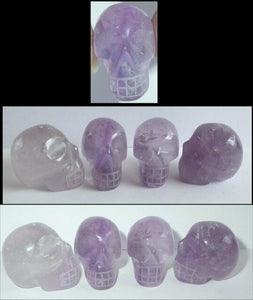 Brazilian AMETHYST Pocket Sized Crystal Skull - Divine Guidance!