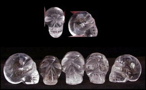 Brazilian QUARTZ Pocket Sized Crystal Skull - Intense energy!