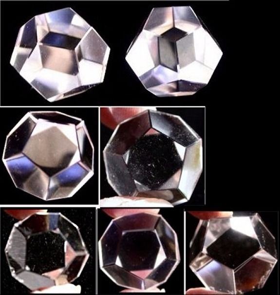1 Small Brazilian Quartz Crystal DODECAHEDRON - Sacred Geometry!