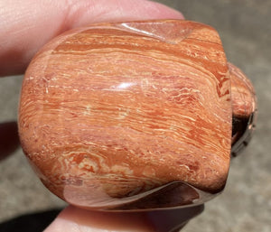 Red Spiral Jasper CRYSTAL SKULL w/ Groovy Psychedelic patterns