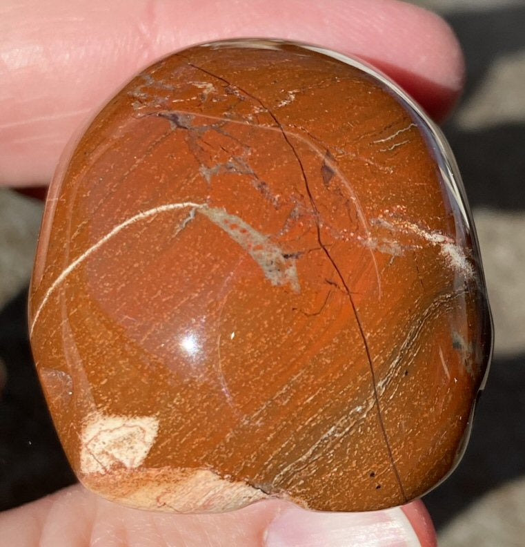 Red Silver Leaf Jasper CRYSTAL SKULL with Weird Quartz "Blossom" Formation