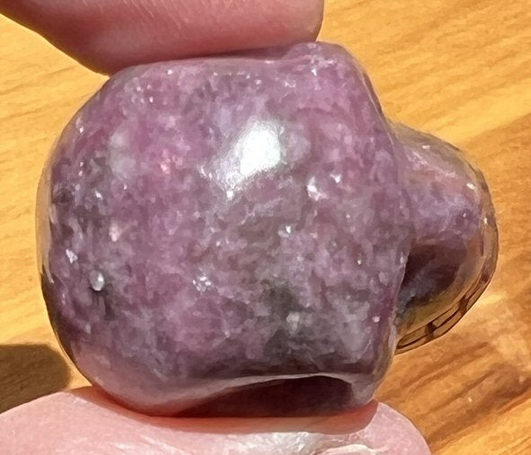 Small LEPIDOLITE Crystal Skull - AKA Lavenderine - Relaxation, Optimism