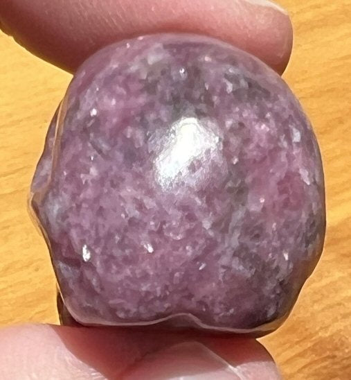 Small LEPIDOLITE Crystal Skull - AKA Lavenderine - Relaxation, Optimism