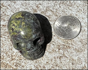 Dragon's Blood Jasper CRYSTAL SKULL - Enhance emotional + Spiritual Growth