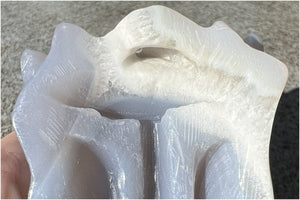 XL Agate DRAGON Crystal Skull - Vitality, Protection