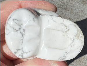 Howlite CRYSTAL SKULL - Combat Negativity, Calm Communication