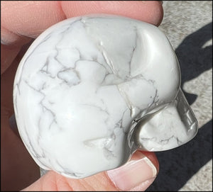 Howlite CRYSTAL SKULL - Combat Negativity, Calm Communication