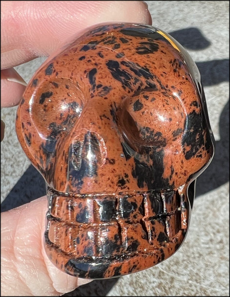 Mahogany Obsidian CRYSTAL SKULL - Eliminate negativity and blocks