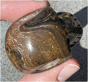 Stromatolite Fossil Stone CRYSTAL SKULL - Open to change, Root Chakra