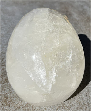 LifeSize Himalayan Quartz Crystal Skull with Multi-Colored Hematite, Lovely Rainbows