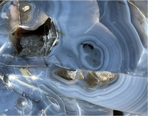 Huge AMETHYST GEODE Crystal Skull with Chlorite, Hematite, Dendritic inclusions, AMAZING Vugs - 20lbs+