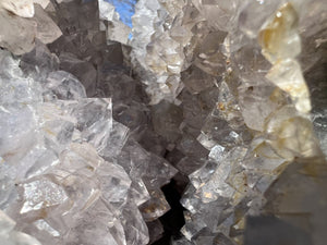 Huge AMETHYST GEODE Crystal Skull with Chlorite, Hematite, Dendritic inclusions, AMAZING Vugs - 20lbs+