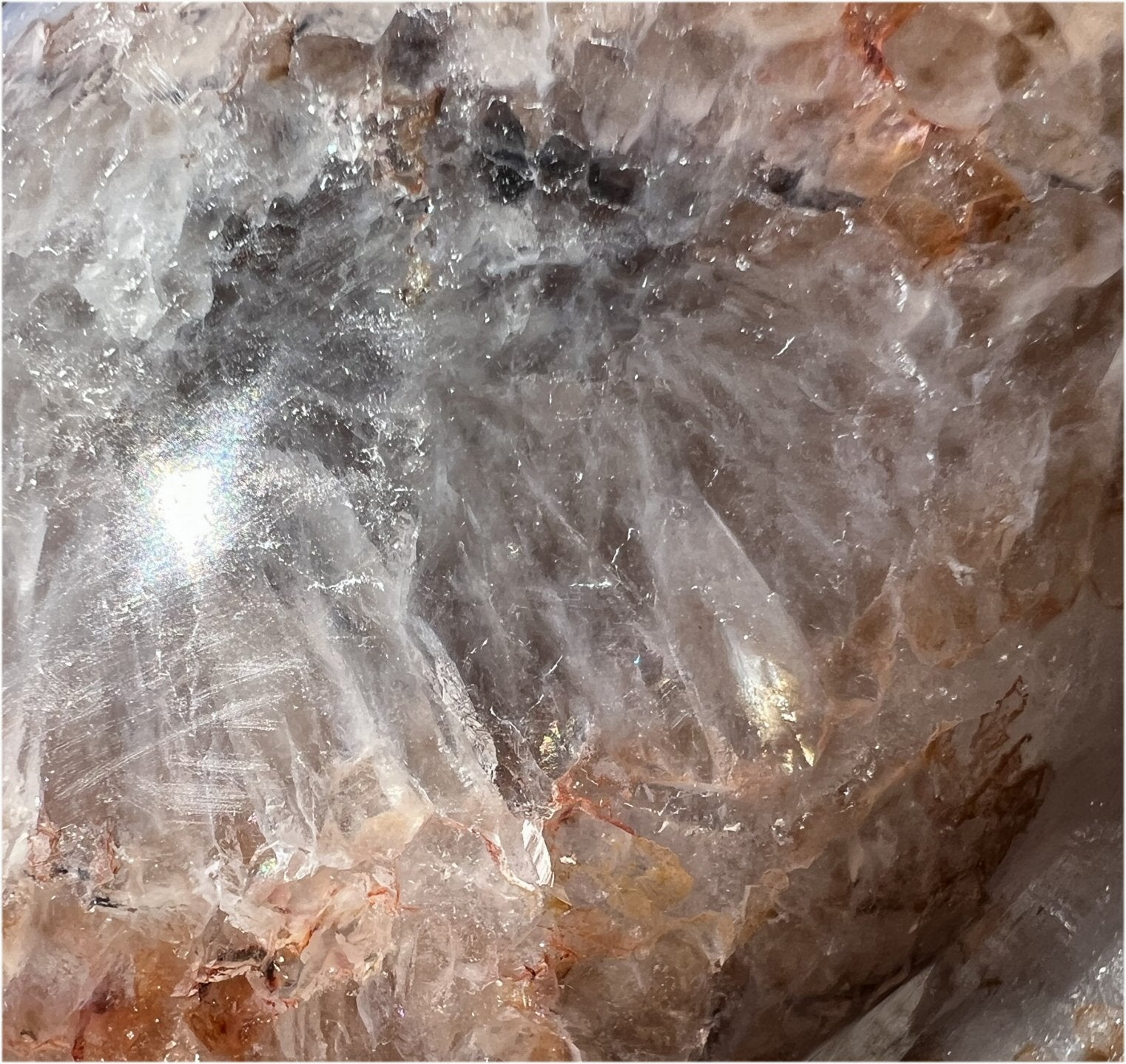 Stunning LifeSize AMETHYST GEODE Crystal Skull with Lots of Hematite, Vugs, Mesmerizing Crystalline Structure