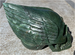 ~NEW!~ Nephrite Jade Winged VOYAGER Crystal Skull - Heart Chakra, Serenity