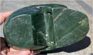 ~NEW!~ Nephrite Jade Winged VOYAGER Crystal Skull - Heart Chakra, Serenity