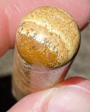Picture Rock Jasper Massage Wand / Mini-Wand - Harmony, Positive energy flow