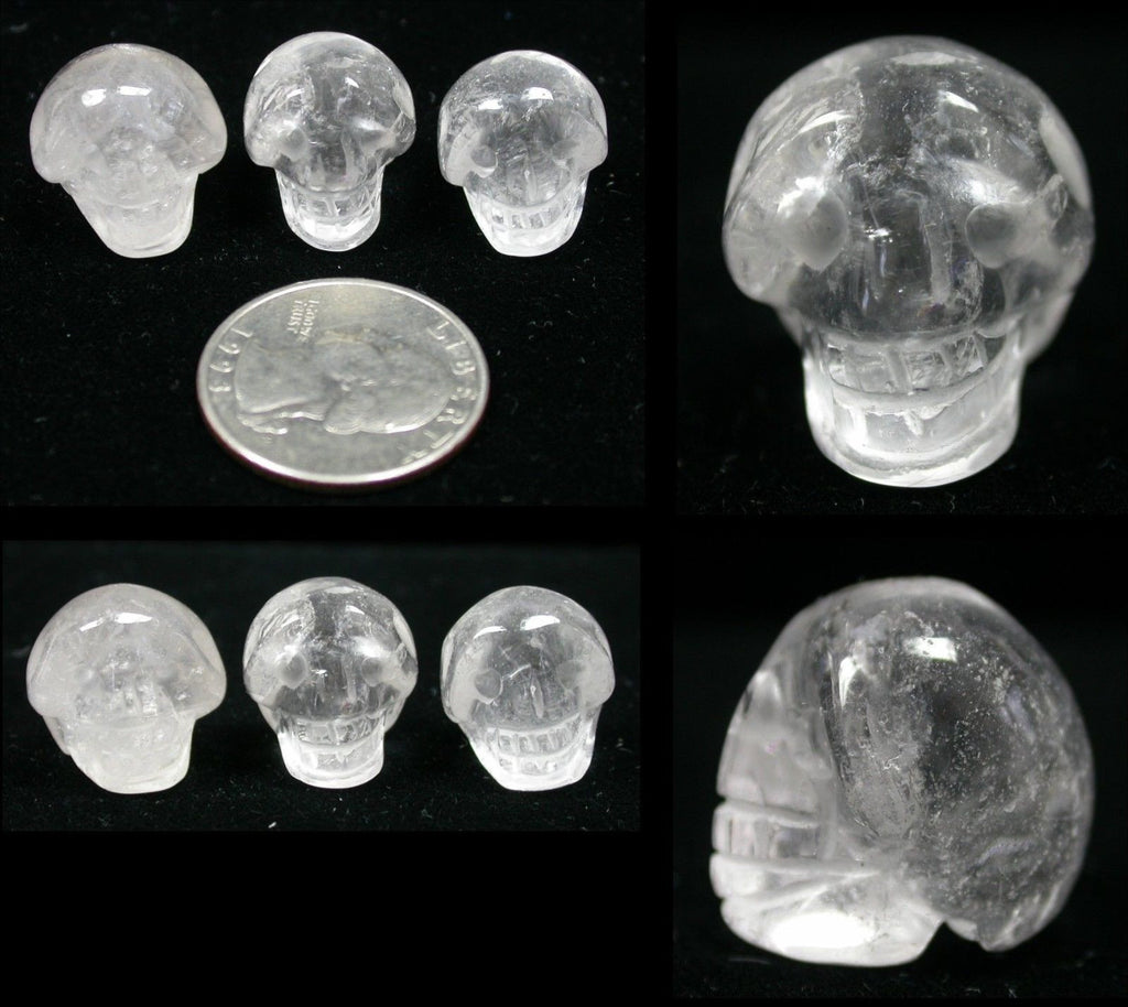 QUARTZ Pocket Sized Crystal Skull - Focus, Transformation!